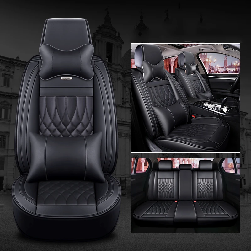 

Leather Car Seat Cover for Ford Focus II III IV C-MAX S-MAX Fiesta V VI Mondeo IV MK3 Fusion Kuga Ranger Ecosport Cushion Cover