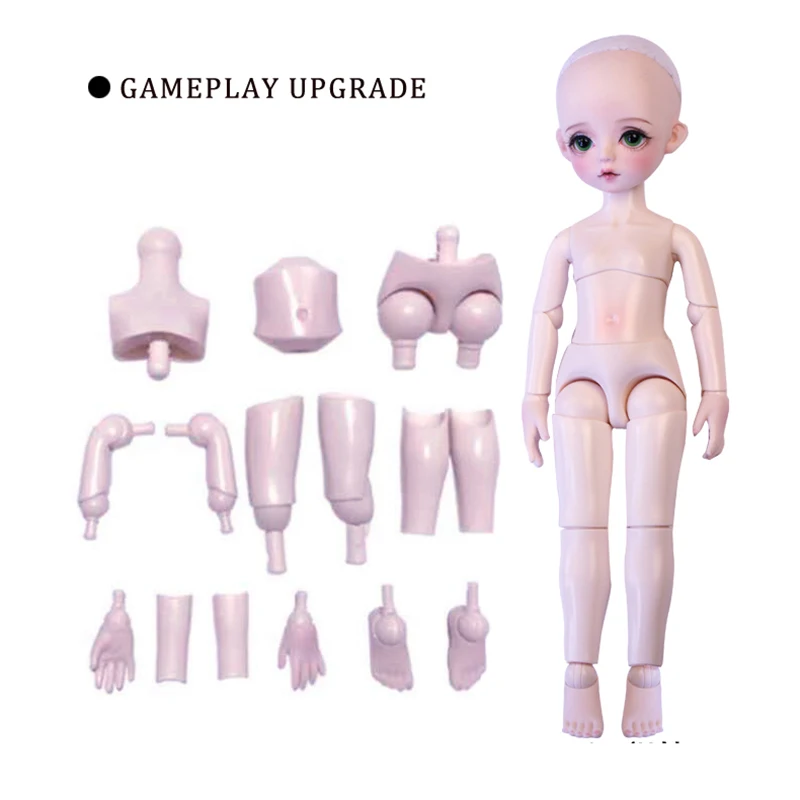 

30cm Change Eyes BJD Doll 25 Moveable Joint Wig 1/6 bjd Toy Little Girl Dress Up Handmade Make Up Toys Girls Gift Dolls
