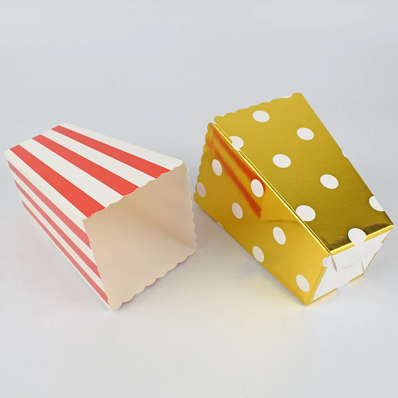 Полосатая волна точка чашка для попкорна День рождения украшение дети поднос