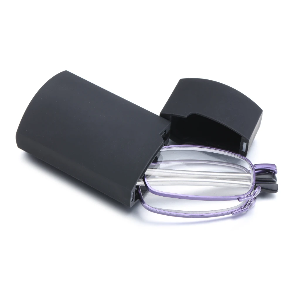 Модные складные очки для чтения с чехлом мужчин и женщин портативная