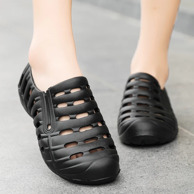 

Сандалии мужские резиновые, босоножки для сада и пляжа, для влюбленных девушек, черные, 2021, лето 2021