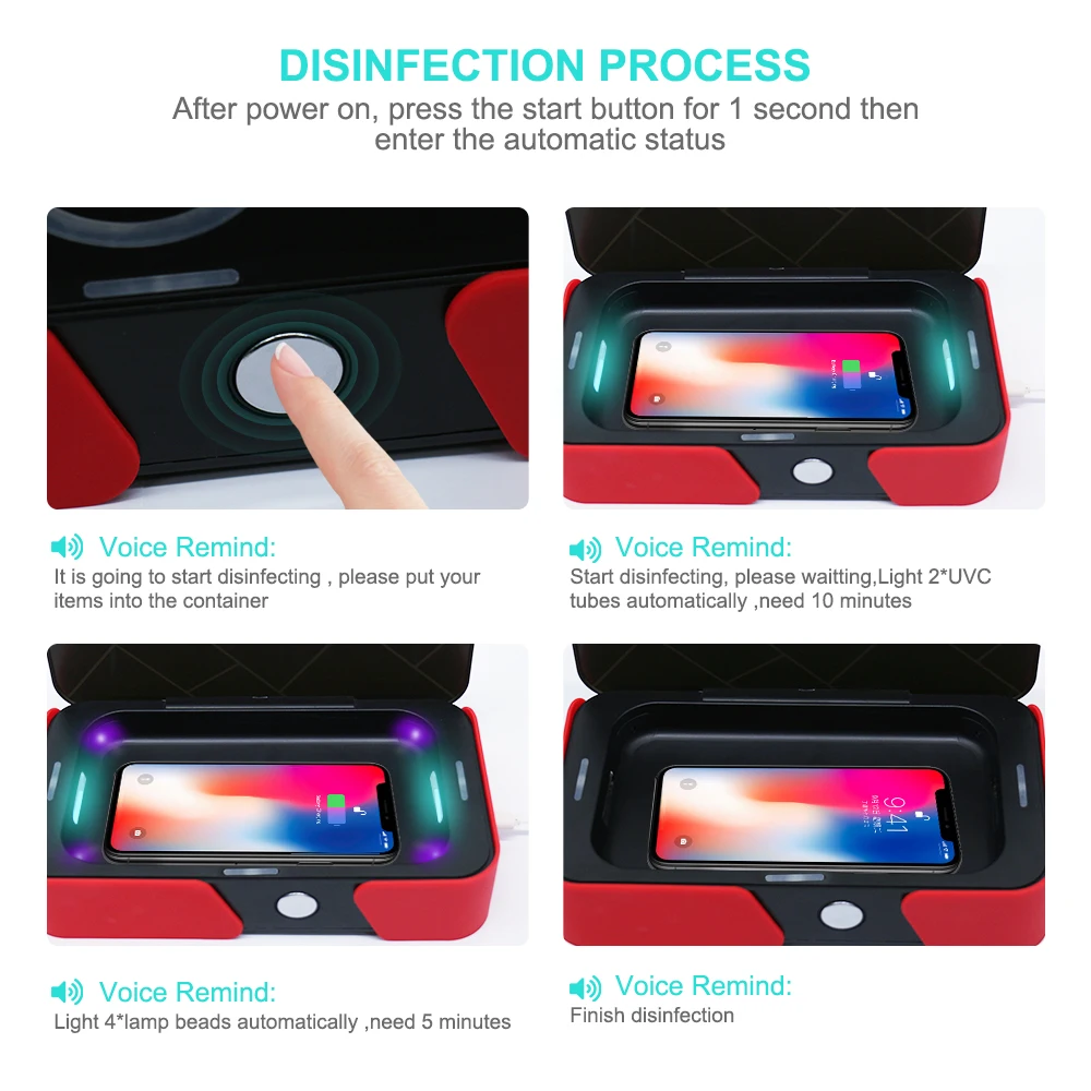 5 в двойной УФ стерилизатор для телефона коробка очистки ювелирных изделий и