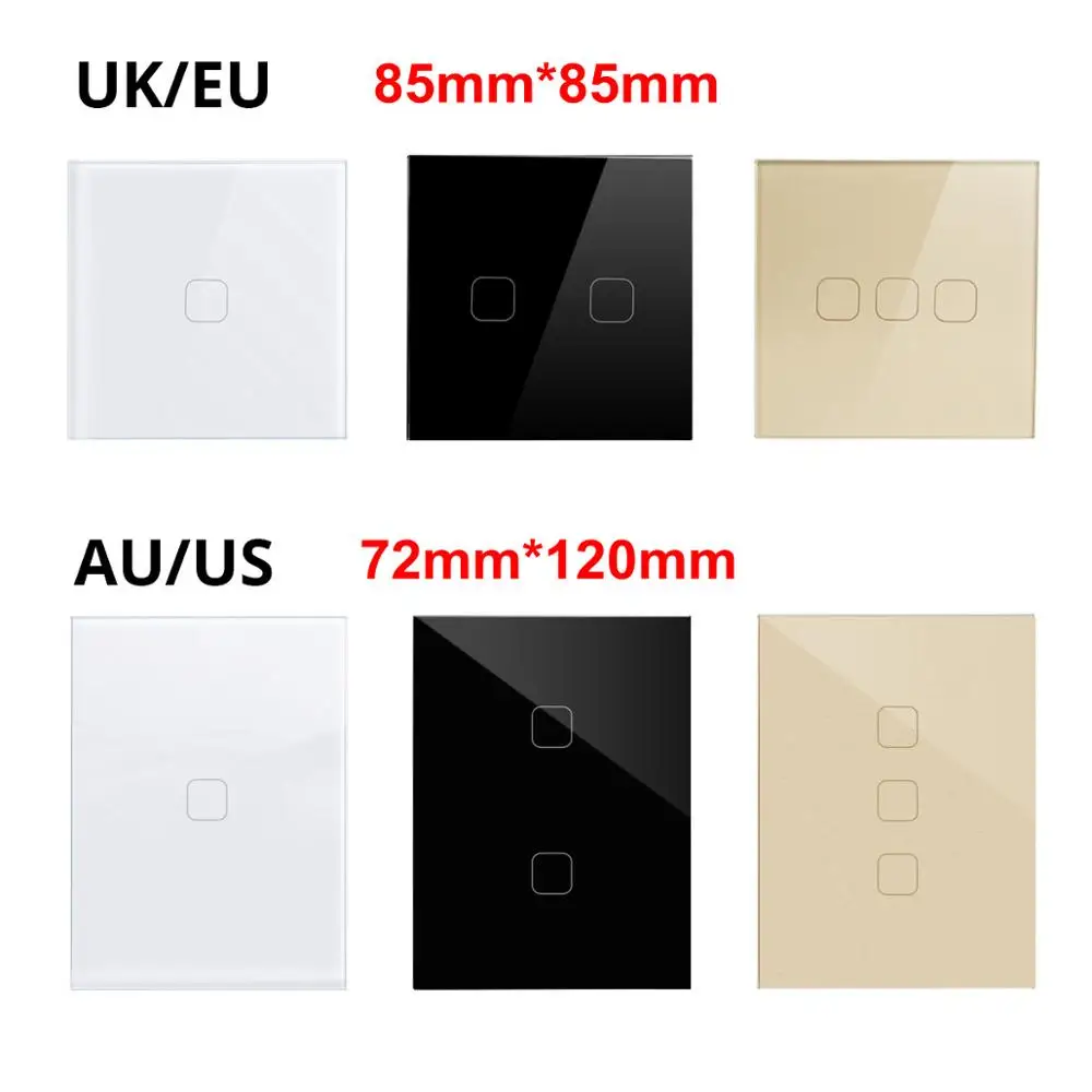 Светодиодный свет сенсорный выключатель светодиодный лампы EU/US/UK AU Стандартный