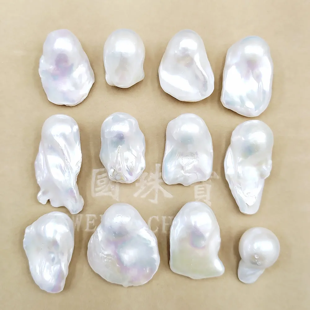 

Natural Freshwater Glare Pearl Charms Jewelry Making Irregular Baroque Loose Beads for New DIY Bracelet Necklace Accessories