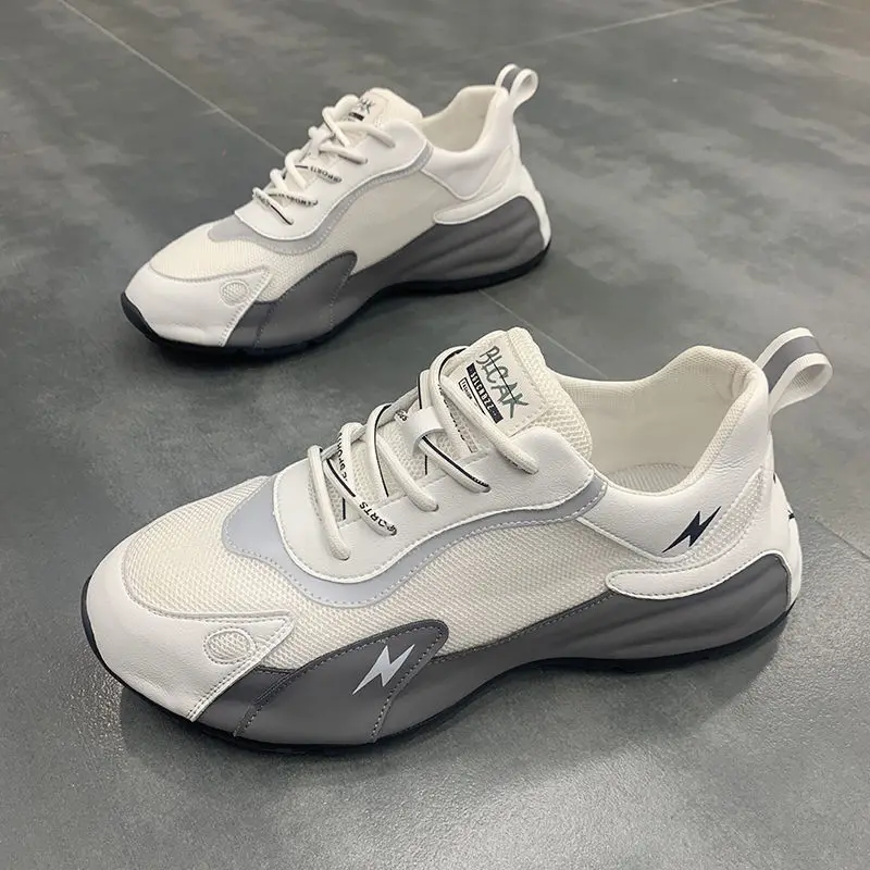 

Men Shoes Fashion Waterproof Hiking Trekking Shoes Mens Spring Summer Shockproof Height-increasing Breathable Sport Shoes Casual