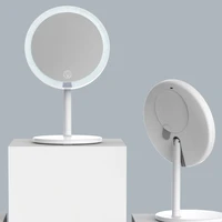 makeup mirror with led light 3x magnifying desktop mirror three adjustable 135 rotation beauty mirrors touch screen usb charging
