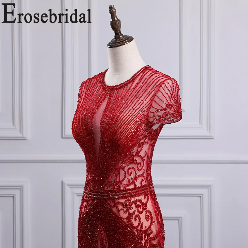 Erosebridal, короткий рукав, Русалка, вечернее платье с бюстгальтером, элегантное, на молнии, сзади, длинное, официальное, женское, вечернее платье, платье для вечеринки