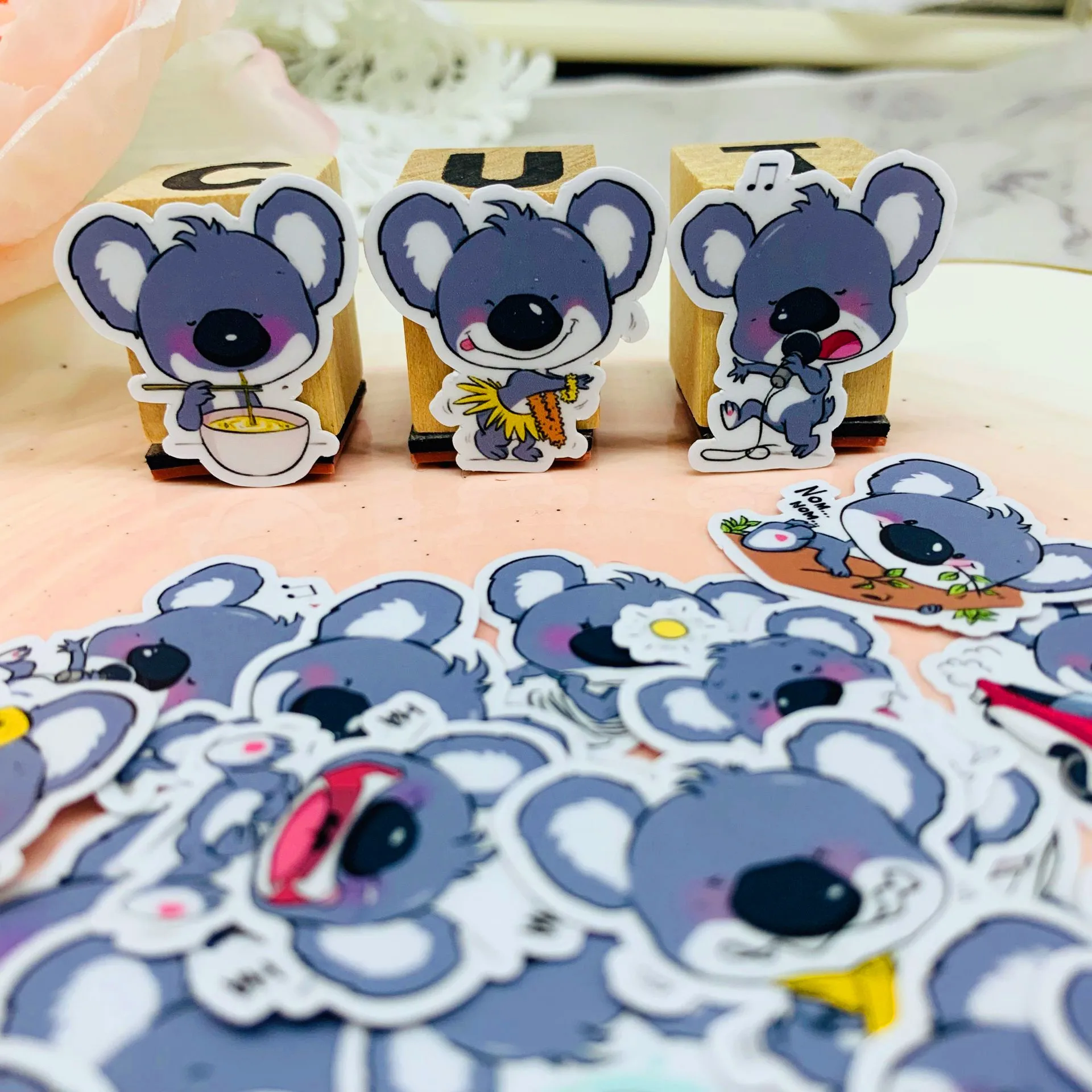 40 шт./упак. стильная футболка с изображением персонажей видеоигр коала Стикеры DIY