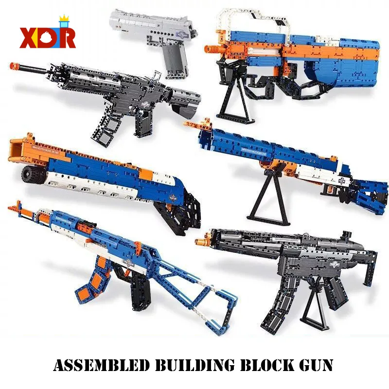 

AK47 Building Blocks Guns Kits Pack Rifle Military Kids Toys Bricks Weapon Sets Desert Eagle Army Military Weapon City Game