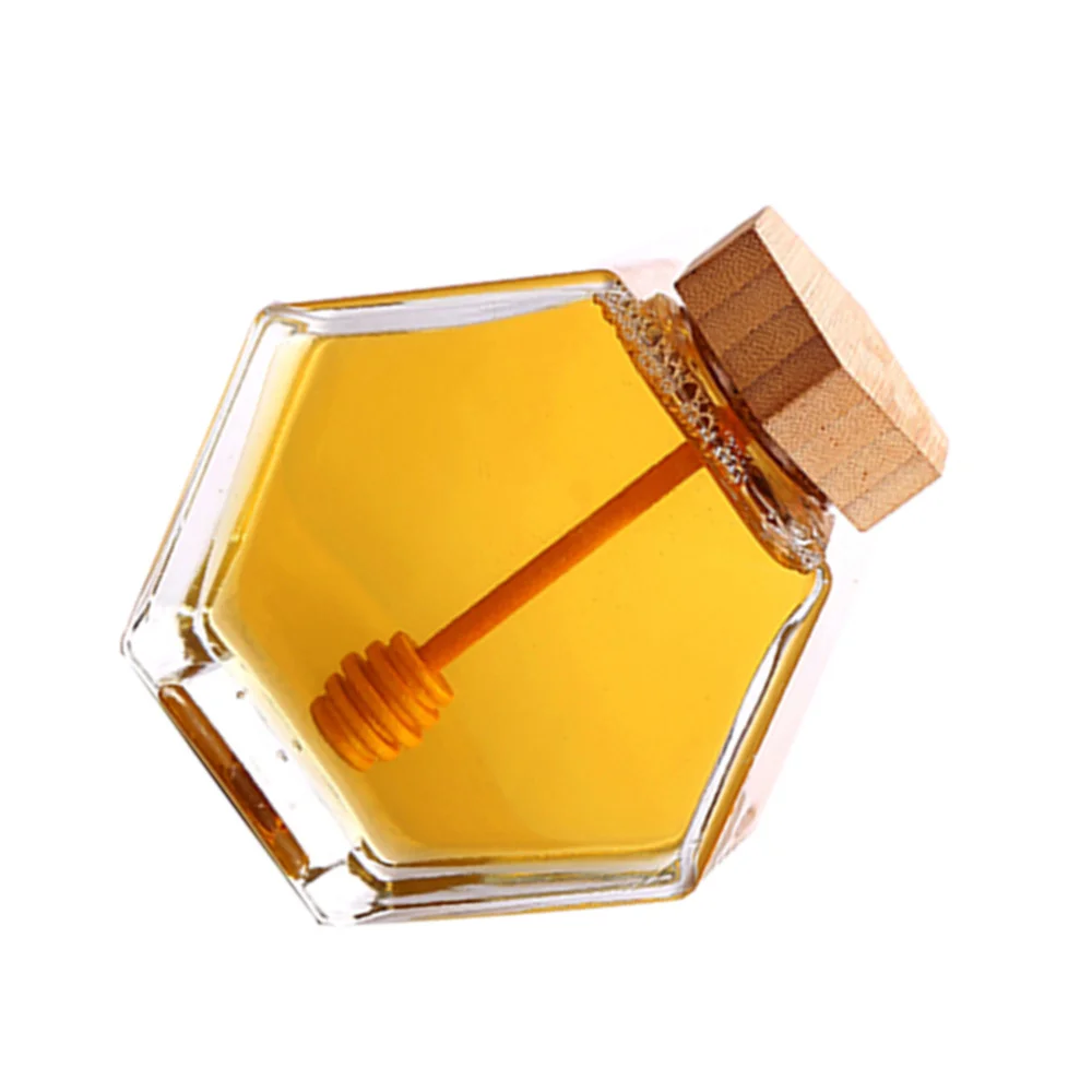 220 мл герметичный стеклянный медовый горшок экологичный прозрачный для варенья