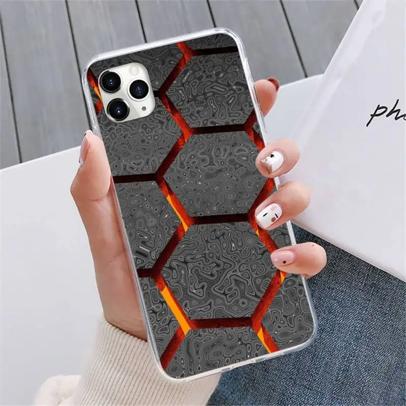 

Hexagonal lattice Phone Cases For iphone 12 5 5s 5c se 6 6s 7 8 plus x xs xr 11 pro max mini