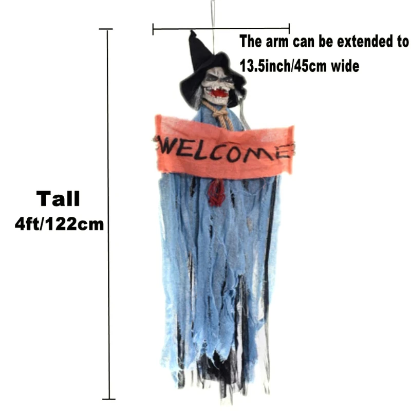 594C Скелет Призрак Подвесной Электрический Голосовое управление Светящийся