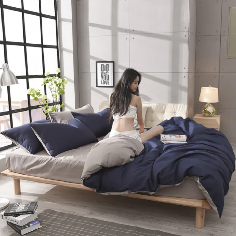 Пододеяльник из 100% хлопка 25 цветов однотонный пододеяльник чистого двусторонний