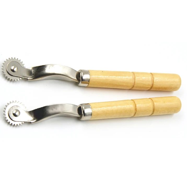 1 шт. практичный инструмент для шитья кожаных тканей с деревянной ручкой|tracing