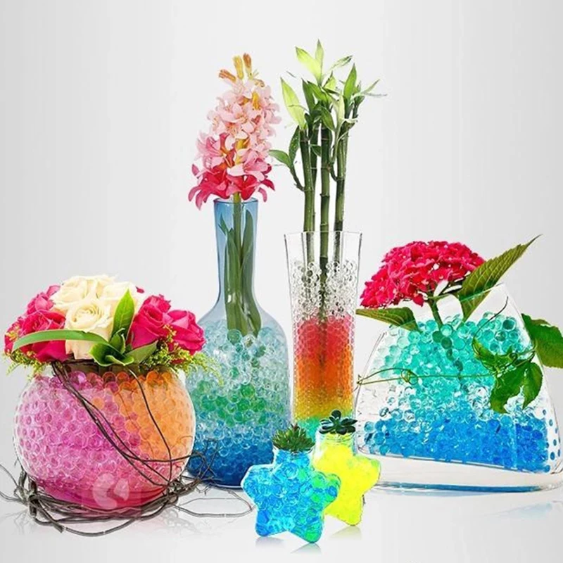 3pcs houseware vase mud soil the hydro balls jelly water beads pearls hydrogel Up Wedding Home Potted Decoration | Дом и сад