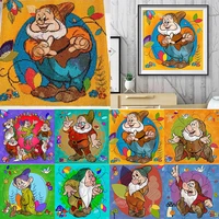 disney 5d snow white and the seven dwarfs diamond painting cartoon embroidery cross stitch mosaic home decor childrens gift