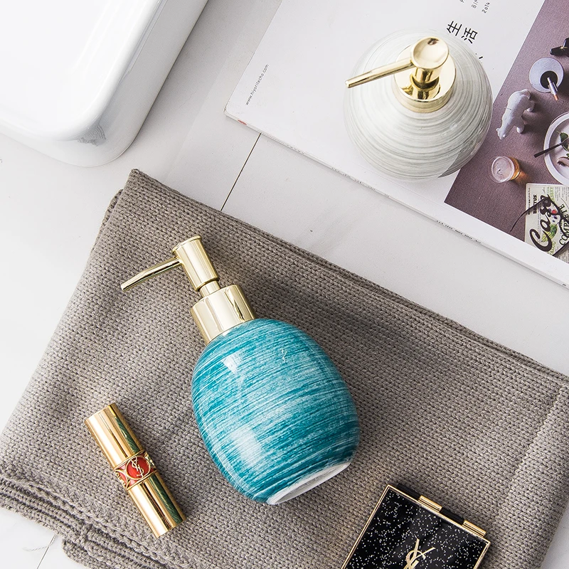 Нордическая керамическая бутылка для лосьона мыла распределитель геля душа