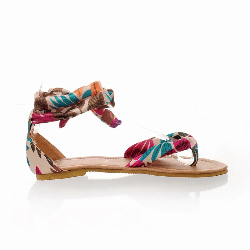 

Sandalias Mujer 2019 New Women's Shoes Bohemian Fashion Ribbon Sandals Vacation Dating Teenage Student Sandals