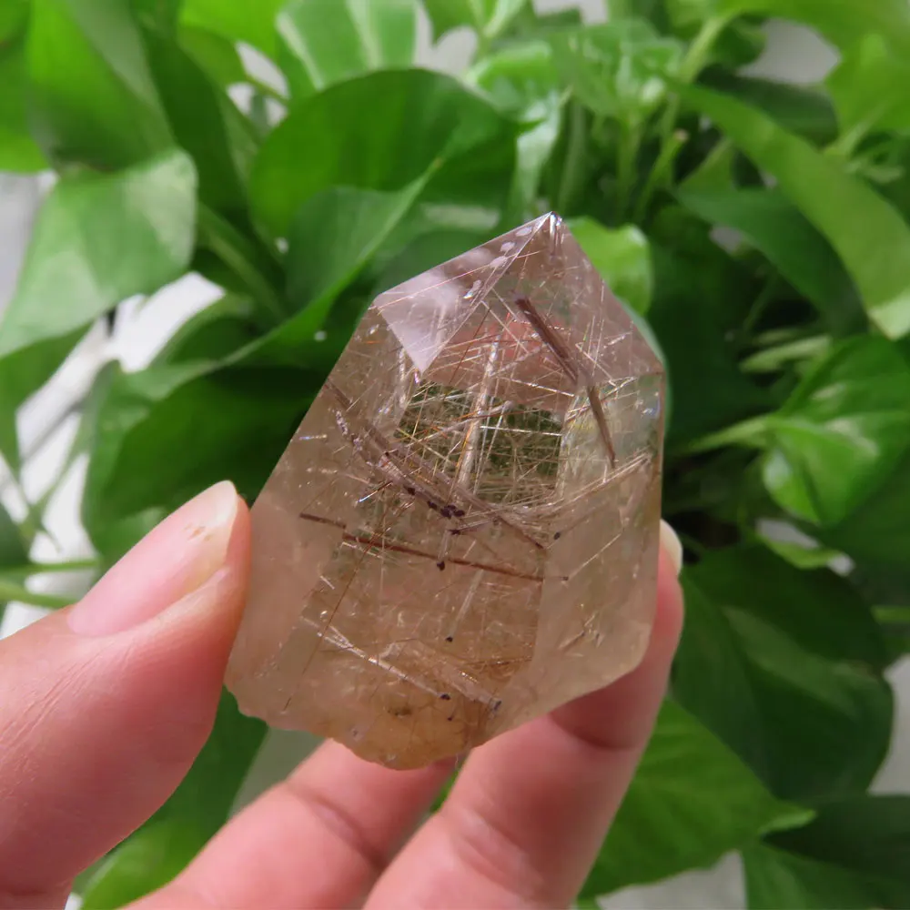 Новинка 48 г РЕДКИЙ AAA ++ натуральный маленький турмалиновый рутил кварц