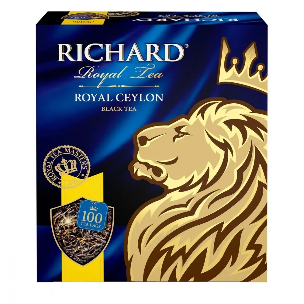 Чай Richard &quotRoyal Ceylon&quot черный 100 пакетиков|Черный чай| |