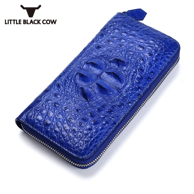 Модная обувь из крокодиловой кожи фирменный женский кошелек роскошный длинный