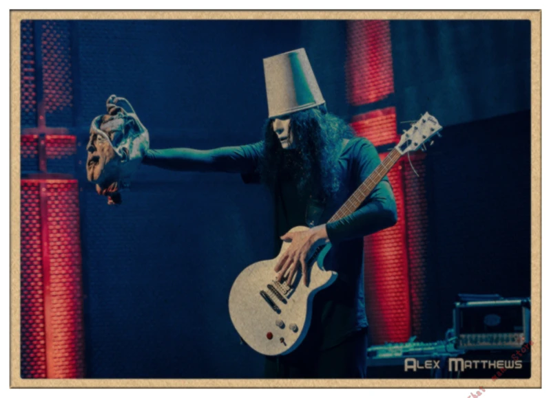 Buckethead бочки старшего брата гитара Рок музыка искусства ретро винтажный постер из