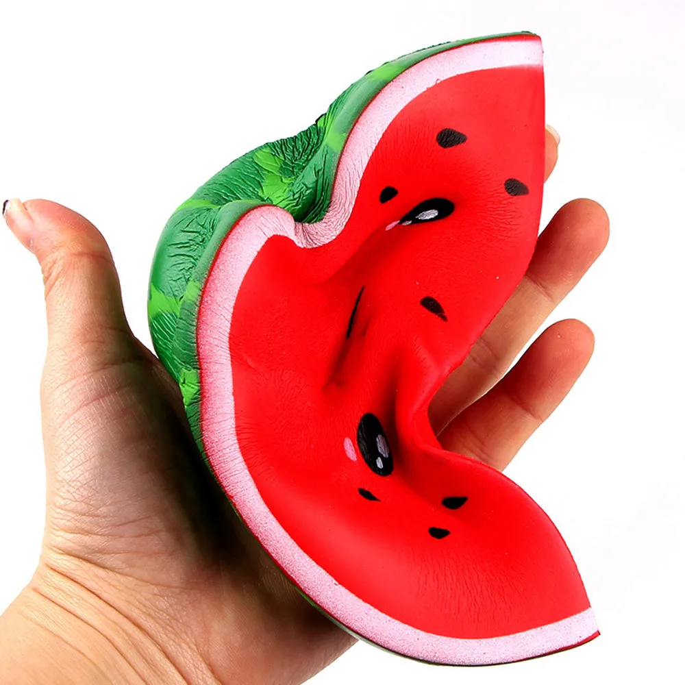 

Squishy Cute Smiley Watermelon Cream Squeeze Toy Slow Rising Decompression Toys for Kids Cute Adult Toy Holiday Gift
