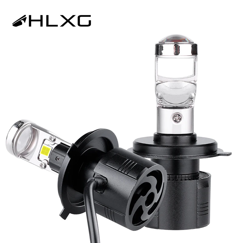 Мини объектив для проектора HLXG H4 led H7 H11 9005 HB3 9006 HB4 адаптер автомобильные фары