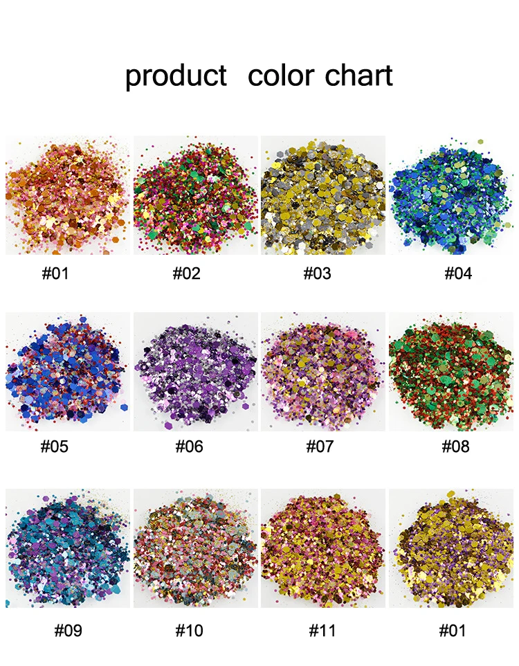 

50 g Chunky Glitter |Unicorn Holographic Glitter Hair Eye Face Body Glitter Make up Loose Iridescent Cosmetic Glitter Nail Art