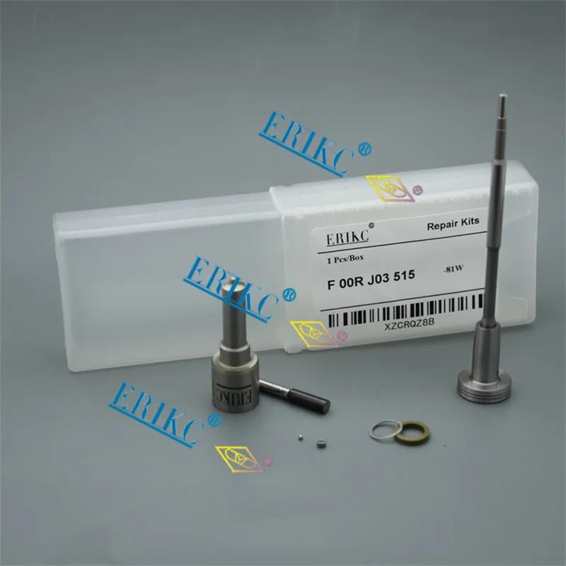 

ERIKC F00RJ03515 0 445 120 289 Common Rail Injector Repair Kit F ooR J03 515 Nozzle DLLA142P2262 Valve F00RJ02472 for BOSCH