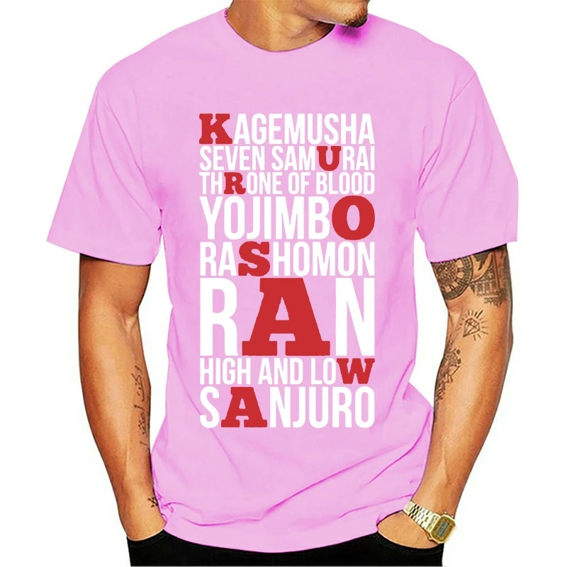 

2021 Fashion 100% Cotton O-neck T-shirt Masculina Akira Kurosawa Feminina
