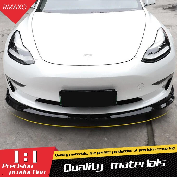 

For Tesla Model 3 Body kit spoiler 2018-2019 Tesla Model 3 ABS Rear lip rear spoiler front Bumper Diffuser Bumpers Protector