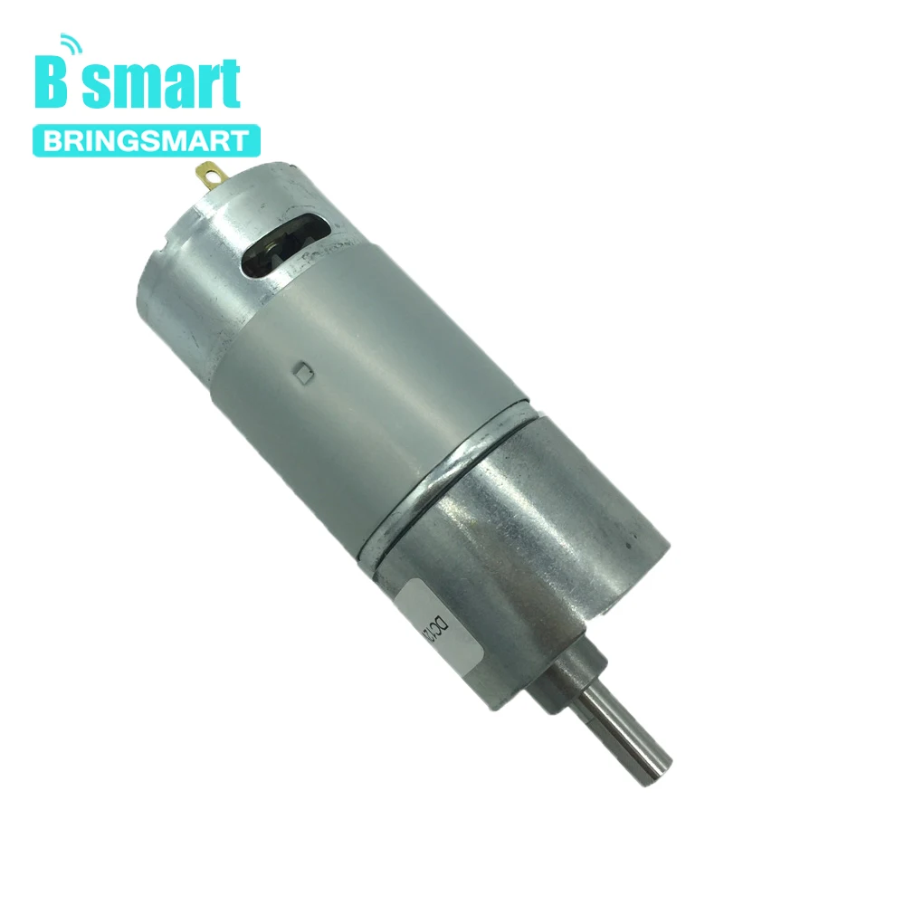BringSmart JGB37-550 мини обратная мотор, работающего на постоянном токе 12 В в высокий крутящий момент электронный мотор-редуктор 12V Шестерни мотор