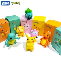 pokemon charmander cleffa pikachu bulbasaur squirtle psyduck pocket monster pok%c3%a9 model action figure one piece toy for kids gift