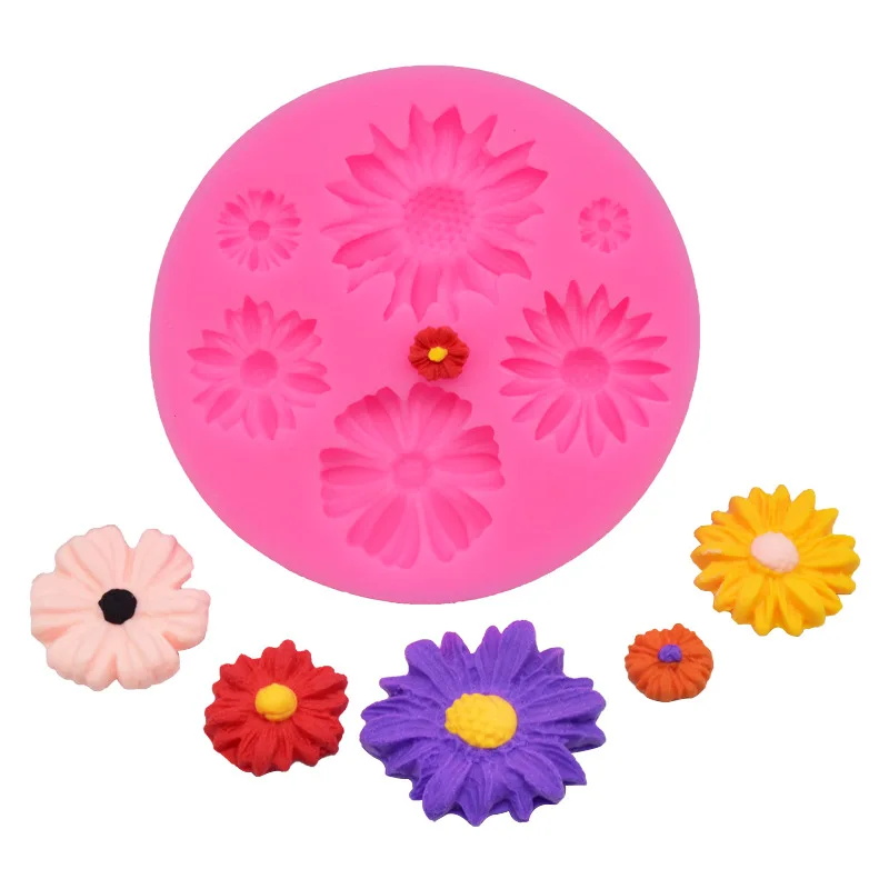 

New Creative Flowers Silicone Cake Baking Mold Pastry Candys Tools Chocolate Decorating Supplies Bakery Kitchen Accessories