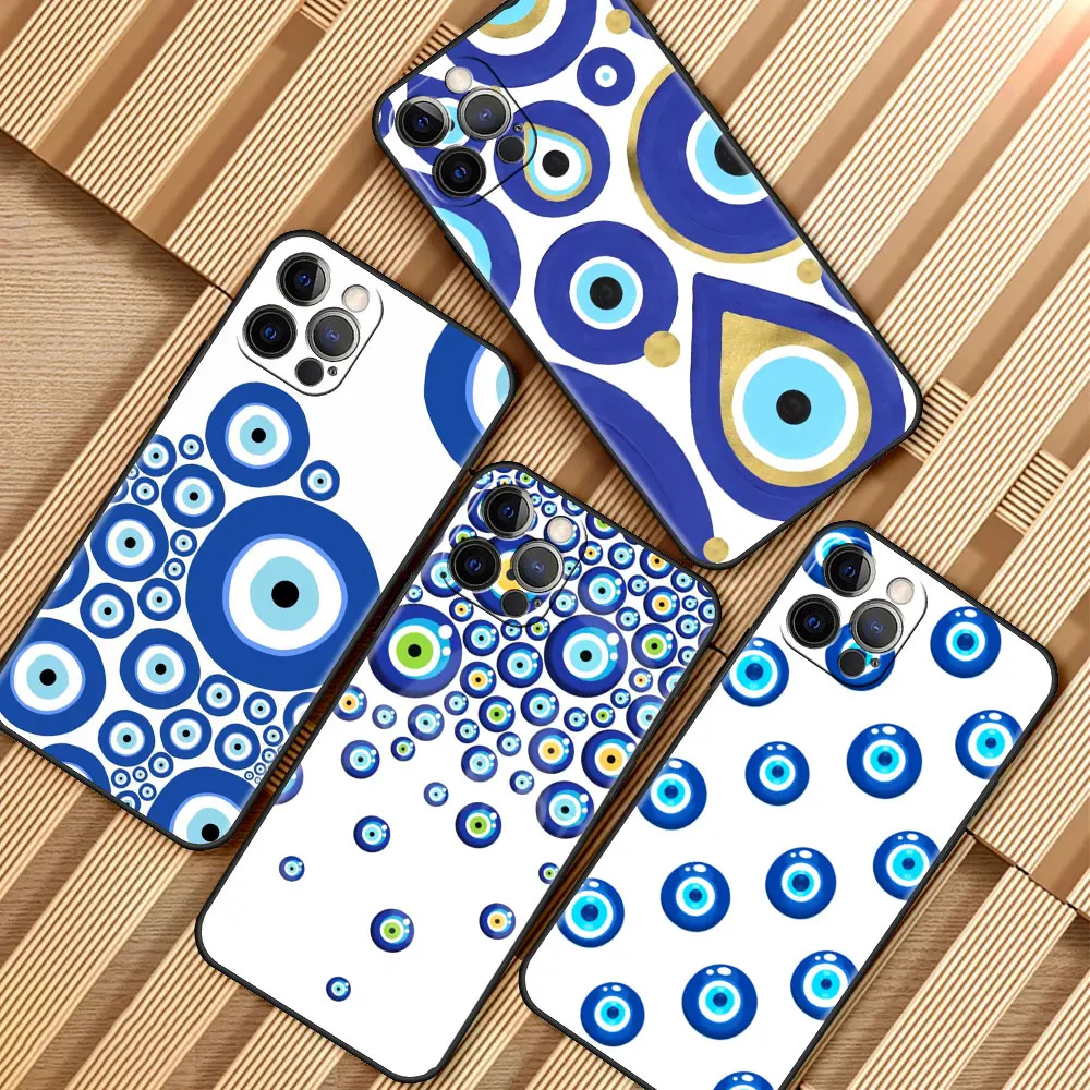 

Quakeproof Case for Apple iPhone 13 12 Mini 11 Pro 7 XR X 6 6S XS Max 5 5S 8 Plus SE Soft Phone Cover Eye Painting