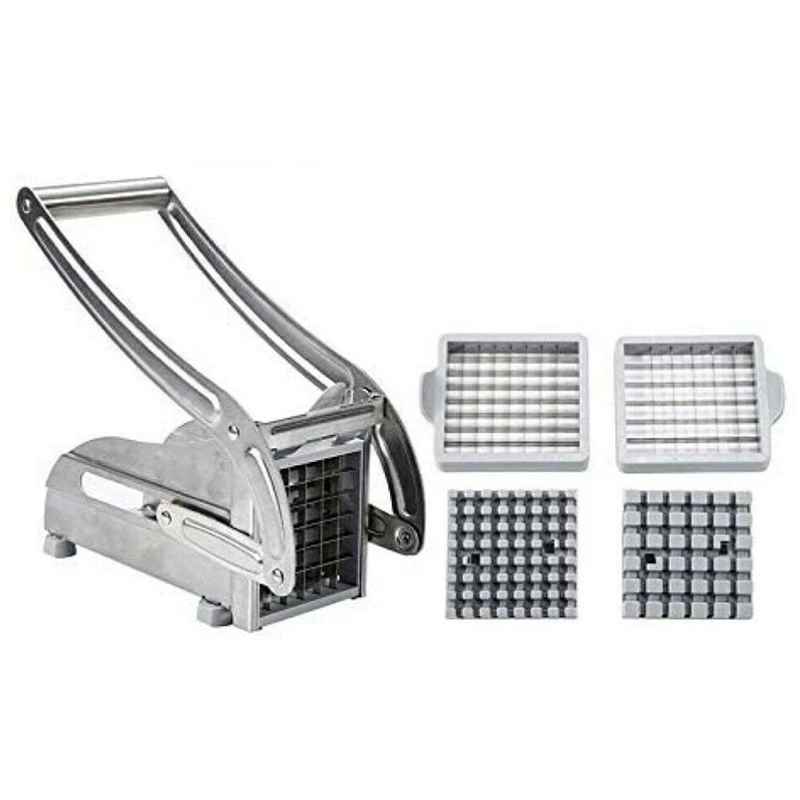 

5 Pcs Stainless Steel French Fries Cutter Potato Cutter Chopper Vegetable Potato Slicer Diced Device