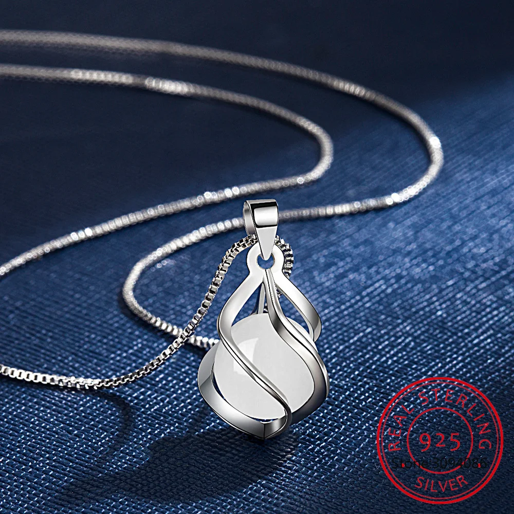 

Женский кулон из серебра 100% пробы, с опалом