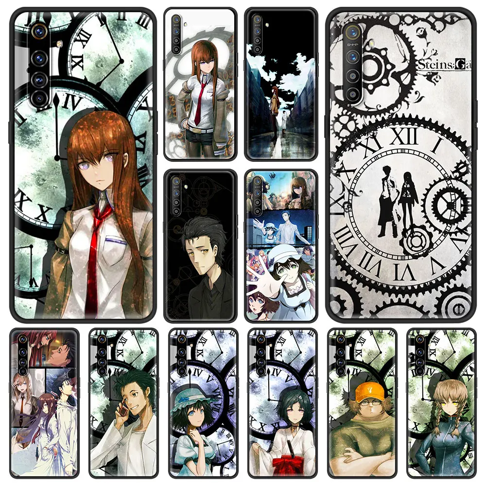 

Чехол для телефона Steins Gate Okabe с аниме манга, мягкий ударопрочный чехол для Oppo A53 A52 A9 2020, черный чехол для Realme 8 7 6 Pro C3 C21