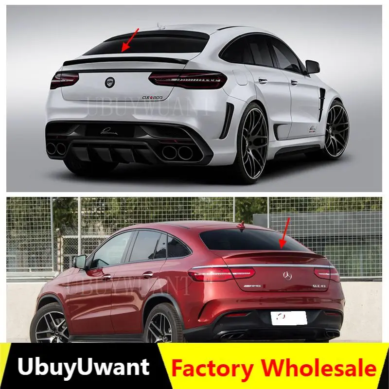 

UBUYUWANT For Mercedes Gle Coupe 2016 2017 2018 ABS Spoiler Car Tail Trunk Spoiler Rear Wing Tail Wing Decoration