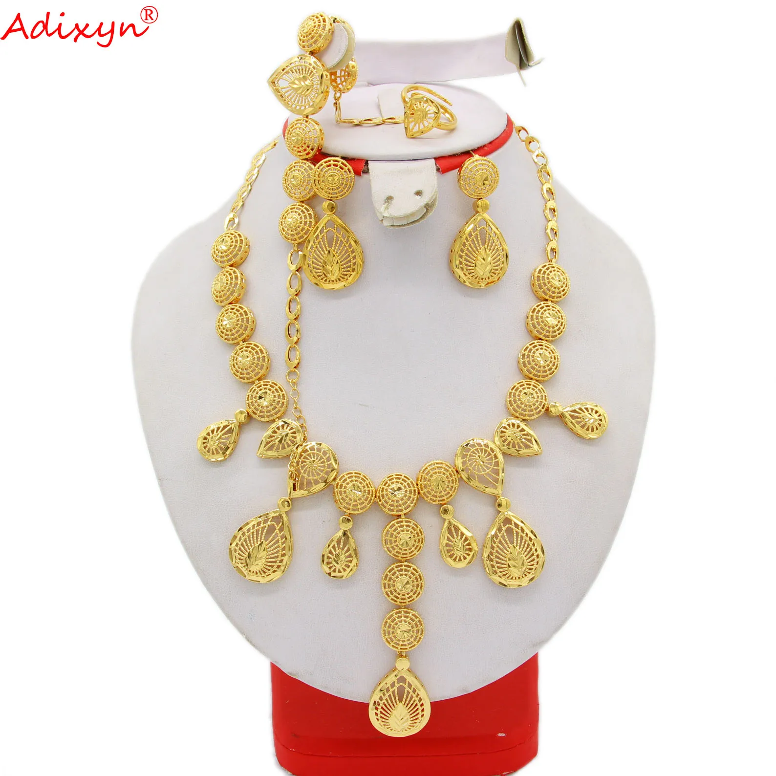 

Набор из ожерелья и серёг, из меди и золота набор украшений для женщин пробы, в африканском стиле