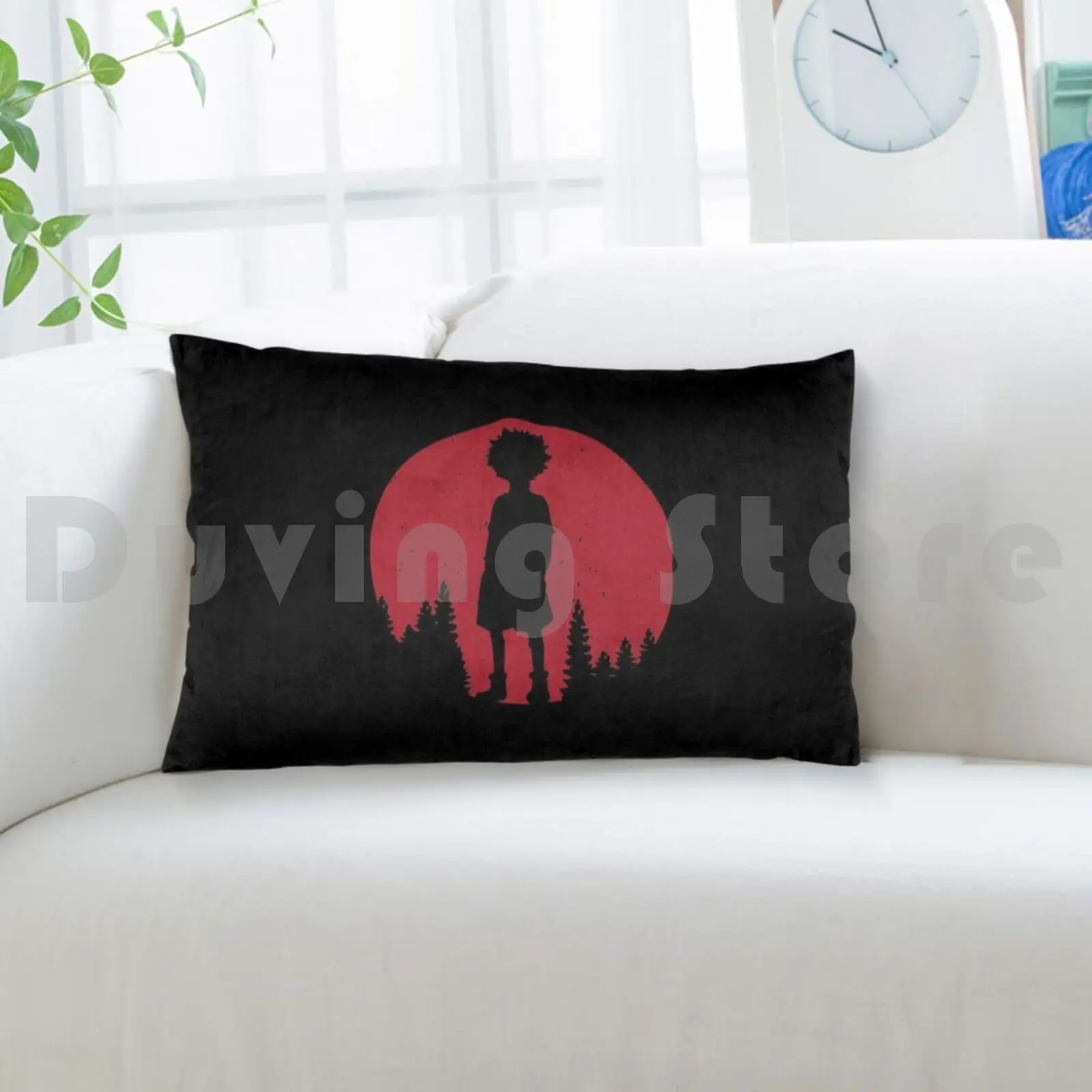 Чехол Killua-Hunter X Hunter декоративная подушка DIY 40x60 2008 аниме манга Hisoka Killua Hxh | Дом и сад