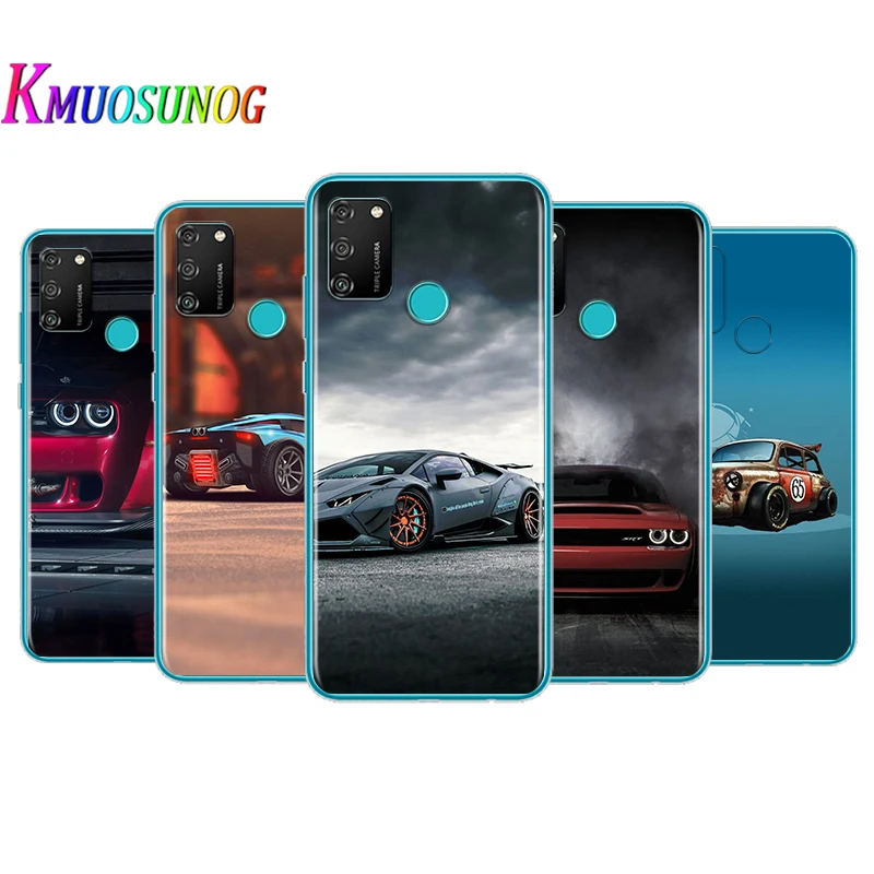 

Transparent Cover luxury cool sports car For Honor V30 View 20 V20 30i 30S 30 20S 20E 20i 20 Lite Pro Plus Phone Case