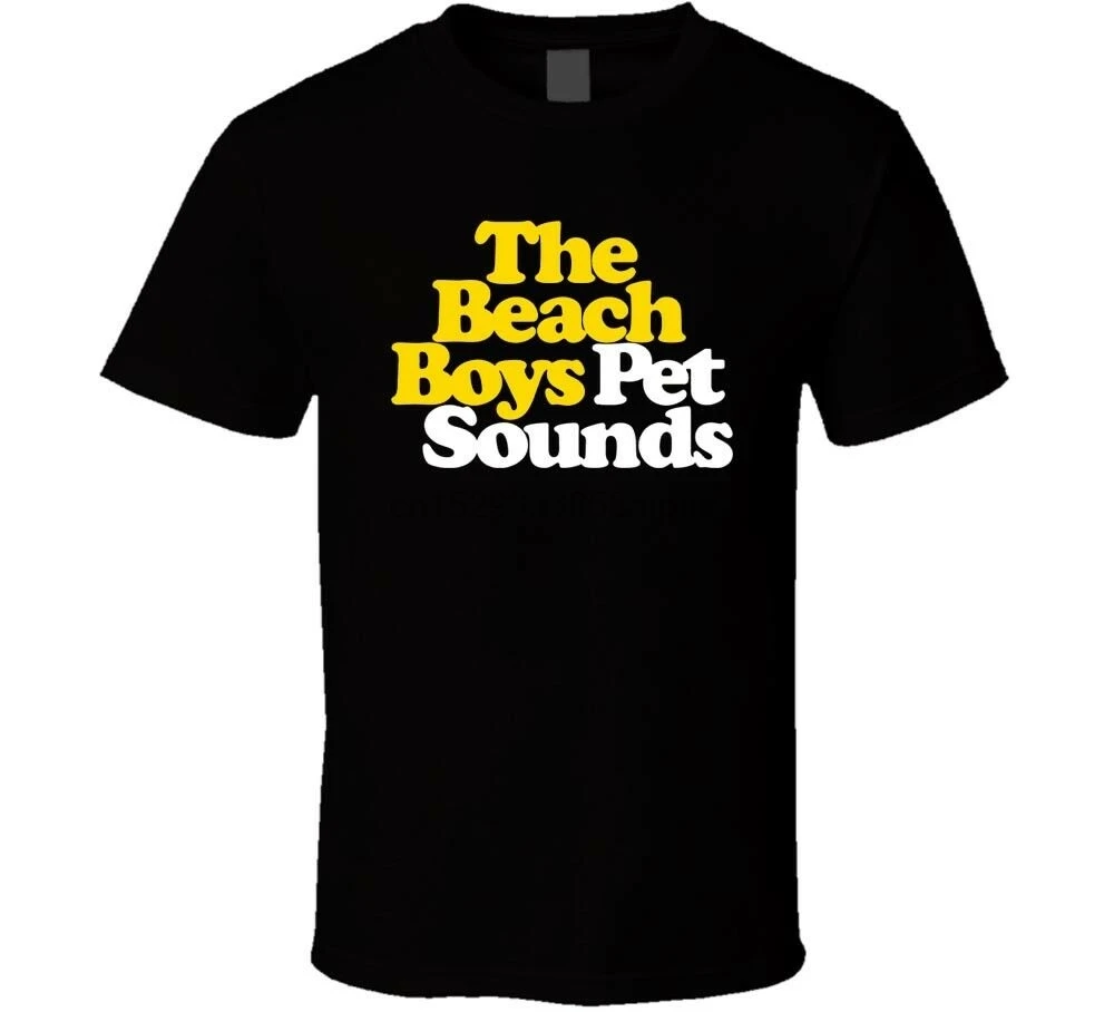 Мужская Пляжная футболка с логотипом Pet Sounds черная белая бесплатная доставка |