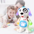 Электронная игрушка-робот собака светильник ка светлая танцевальная Прогулка милый подарок для малыша 3-4-5-6 лет Детские игрушки Малыши животные мальчики девочки дети