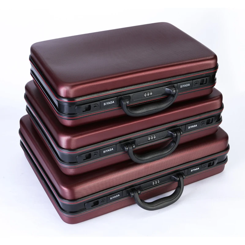 

ABS portable password box Aluminum alloy frame briefcase business luggage suitcase toolbox instrument computer box cash case