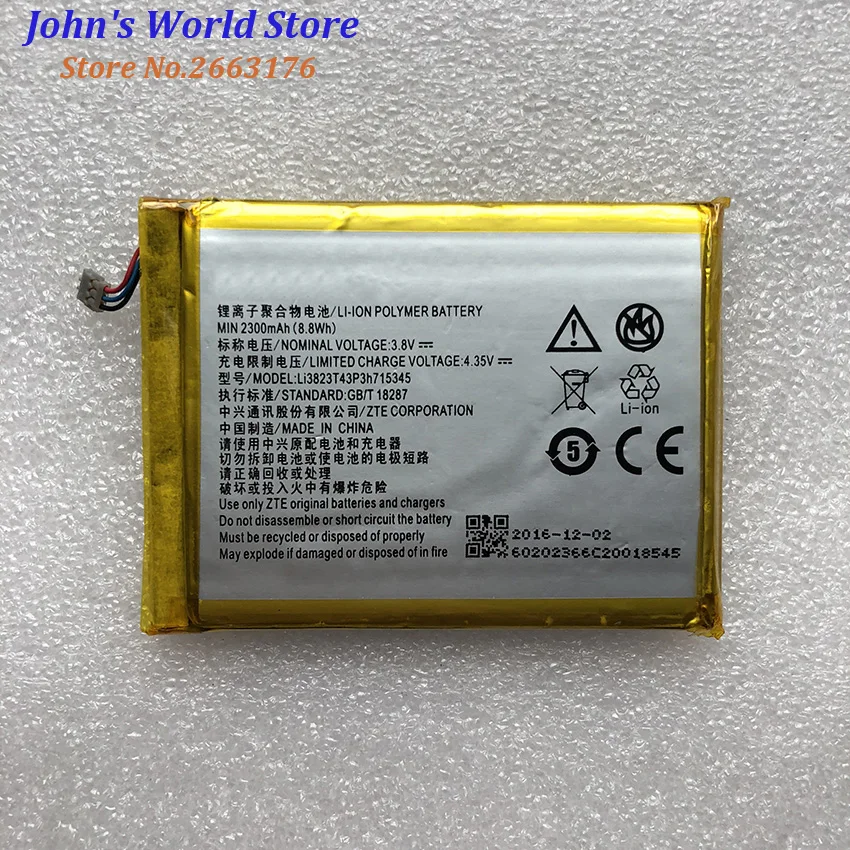 

Высококачественный LI3823T43P3H715345 2000 мАч Оригинальный аккумулятор для телефона ZTE Grand S Flex MF910 MF910S MF910L MF920 MF920S MF920W