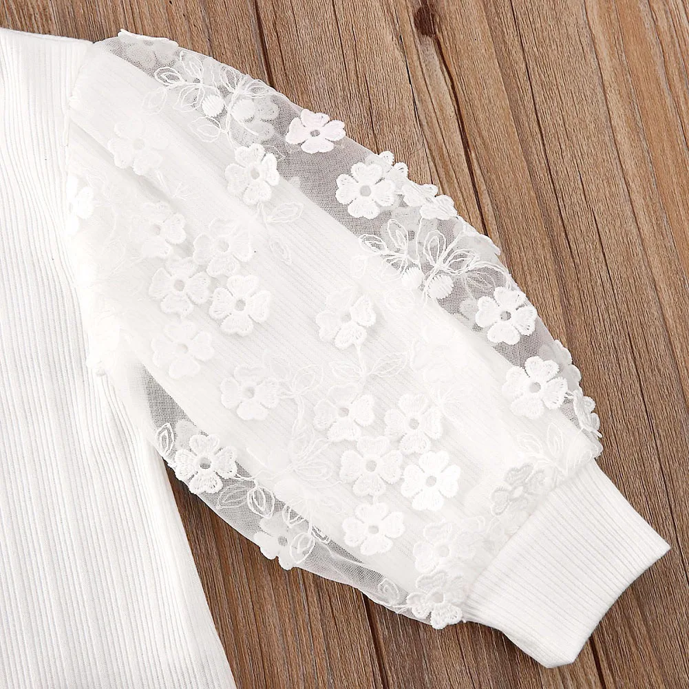 Новинка 2020 года Лидер продаж одежда для маленьких девочек топ с длинными