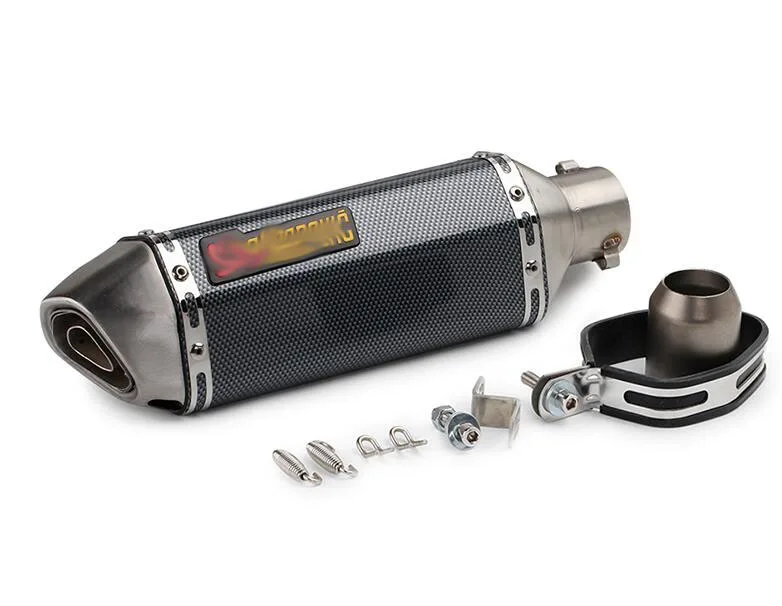 Sticker 36-51 мм Универсальный мотоцикл Akrapovic выхлопная Модифицированная глушитель труба скутер питбайк грязь Мотокросс для Yamaha R1 ER6N CBR250R - Цвет: Sticker