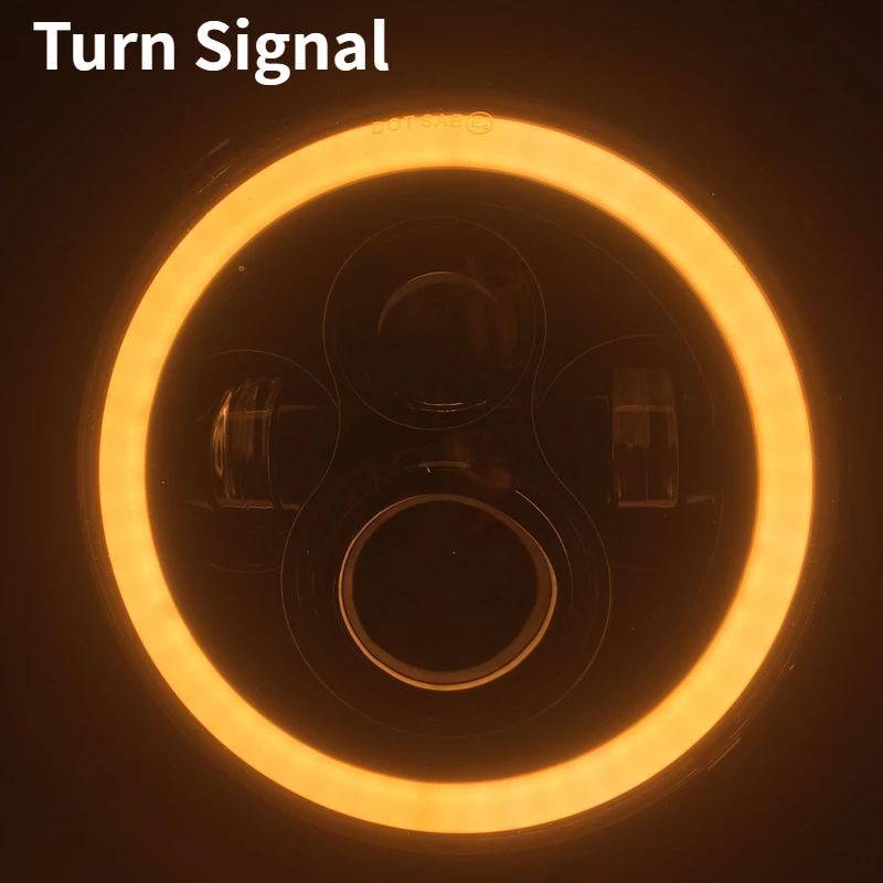 

Pair 7" LED Headlights with Full Halo Angel Eye for Suzuki Samurai for Jeep Wrangler JK TJ 1997-2018 Lada Niva Beetle Classic